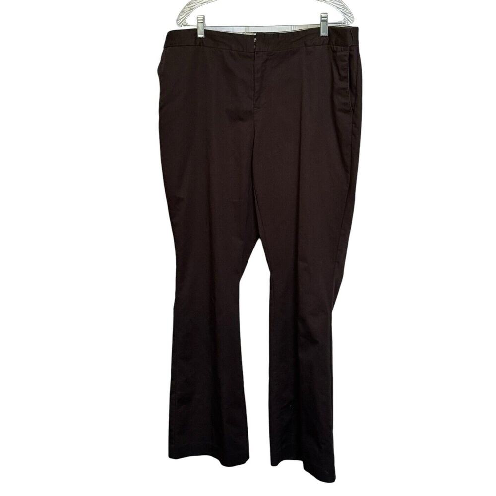 Dockers Woman 18W Long Brown Pants Cotton/polyester/spandex Casual Night Out